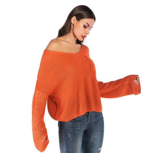 Leisure V Neck Long Sleeve Pullover Shirt