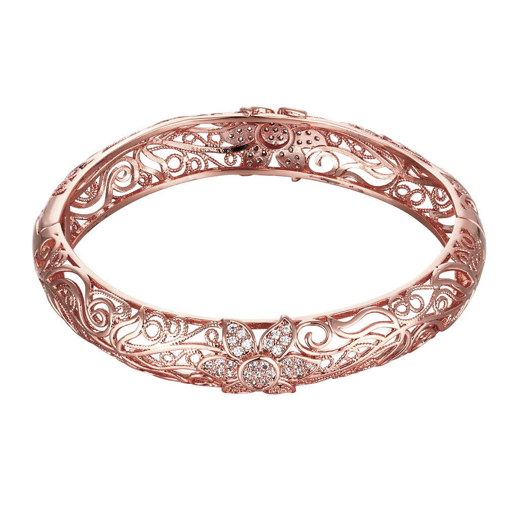 Filigree Heart Bangle