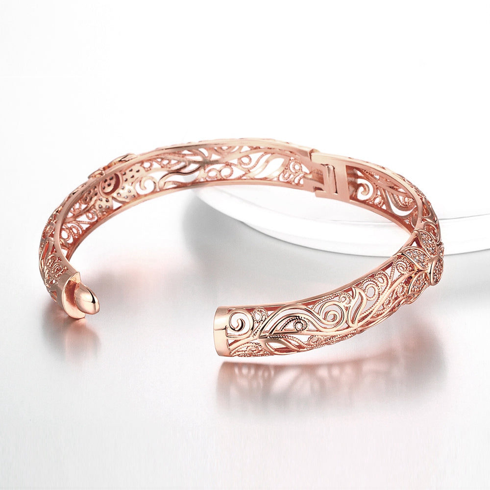 Filigree Heart Bangle